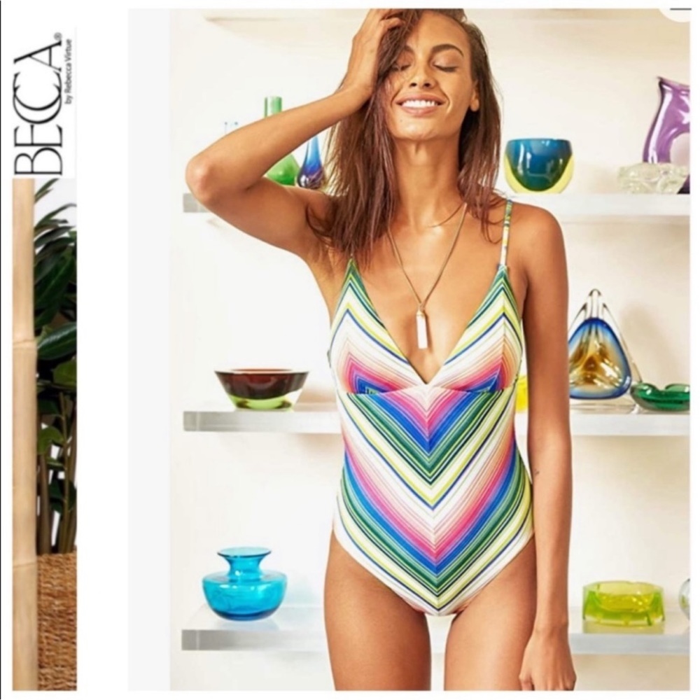 Worn 1x Becca by Rebecca Virtue Santa Catarina
One Piece Swimsuit.
